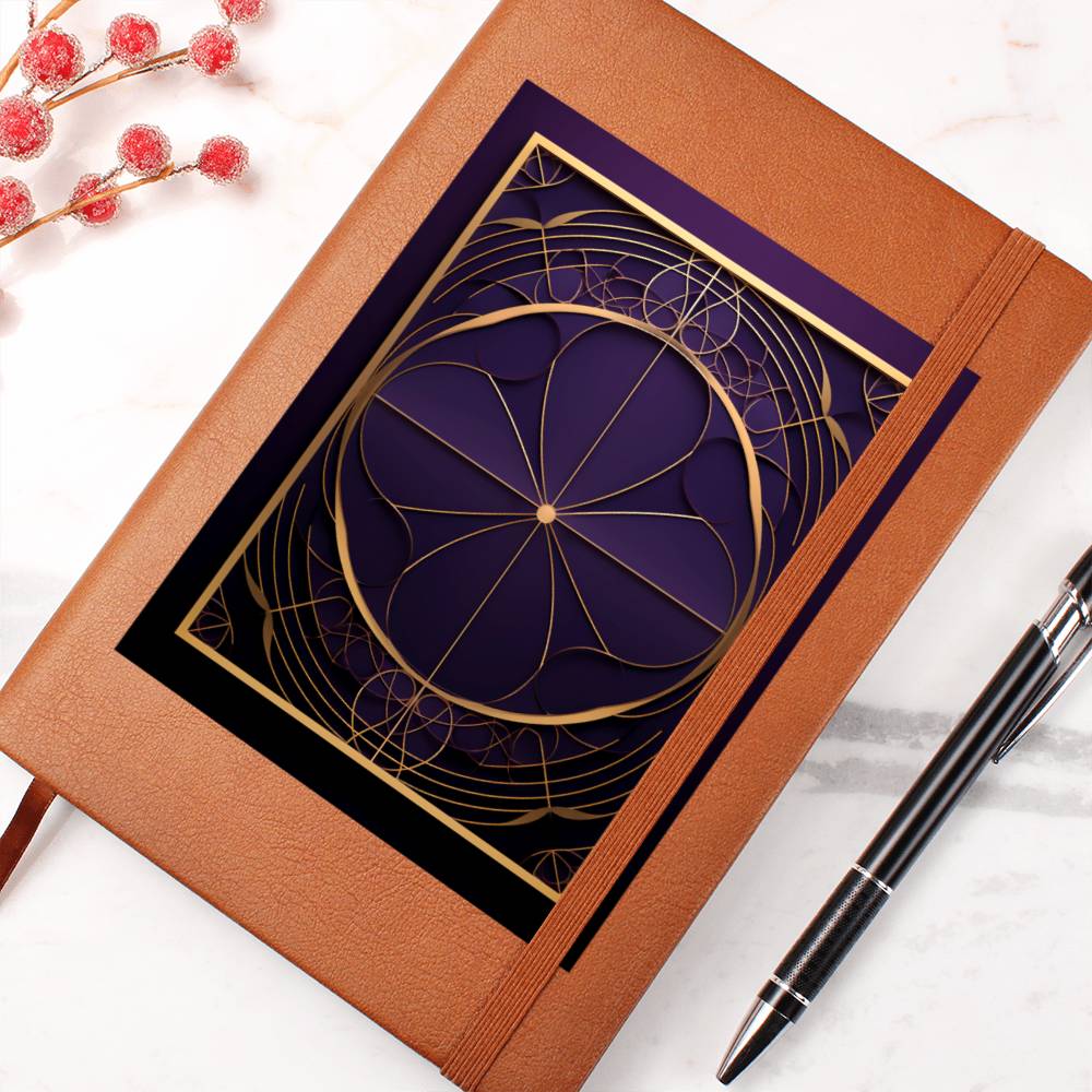 Ornate Gold Cover 040 - Vegan Leather Journal
