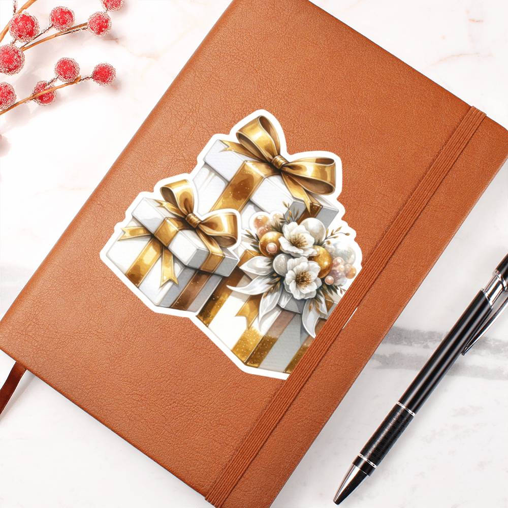 Luxury Wedding Decor Sticker 048 - Vegan Leather Journal