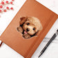 Poodle Peeking - Vegan Leather Journal