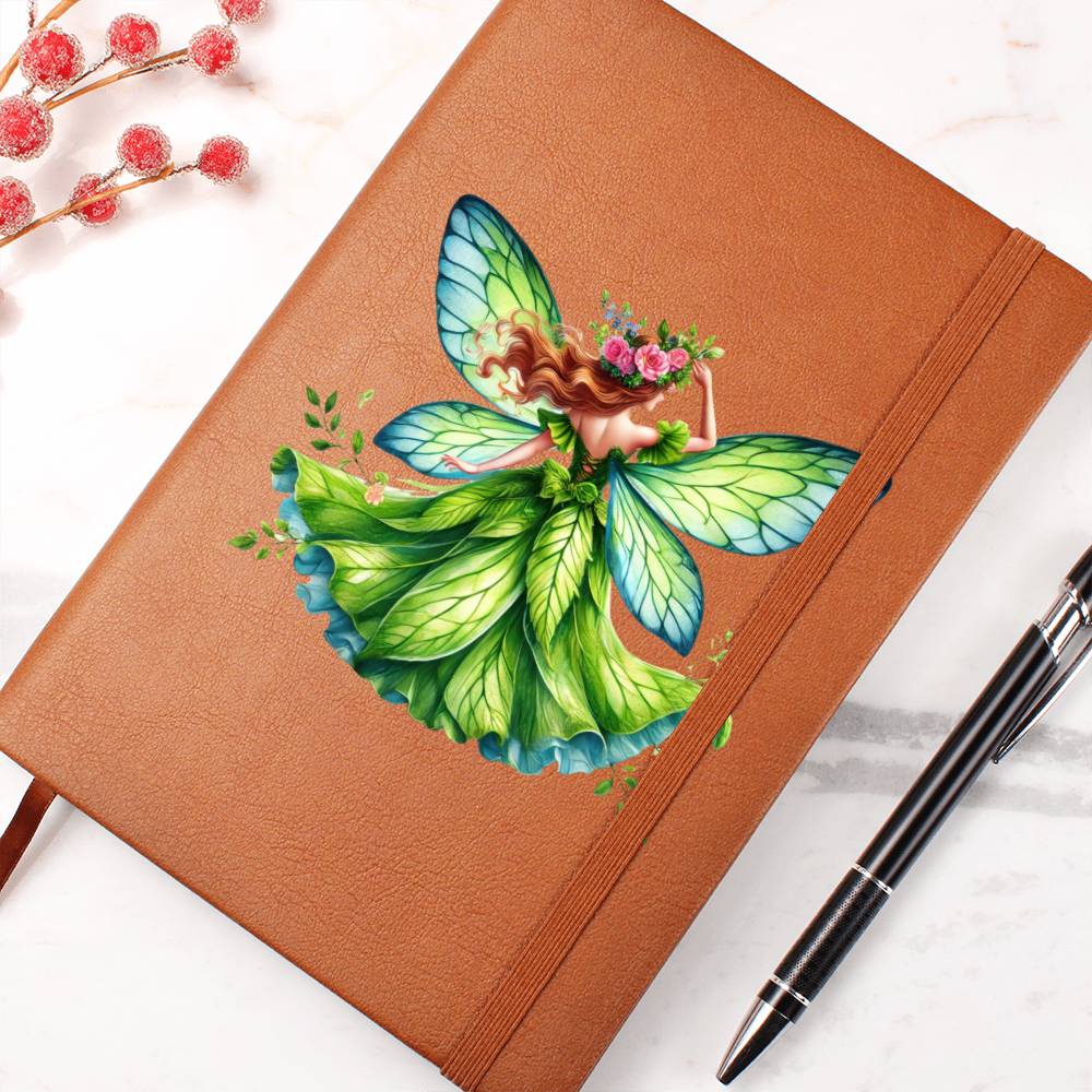 Magical Nature Forest Fairy 12 - Vegan Leather Journal