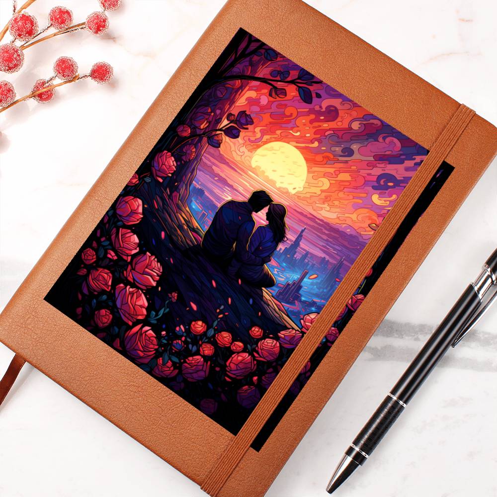 Valentine's Day Art 339 - Vegan Leather Journal