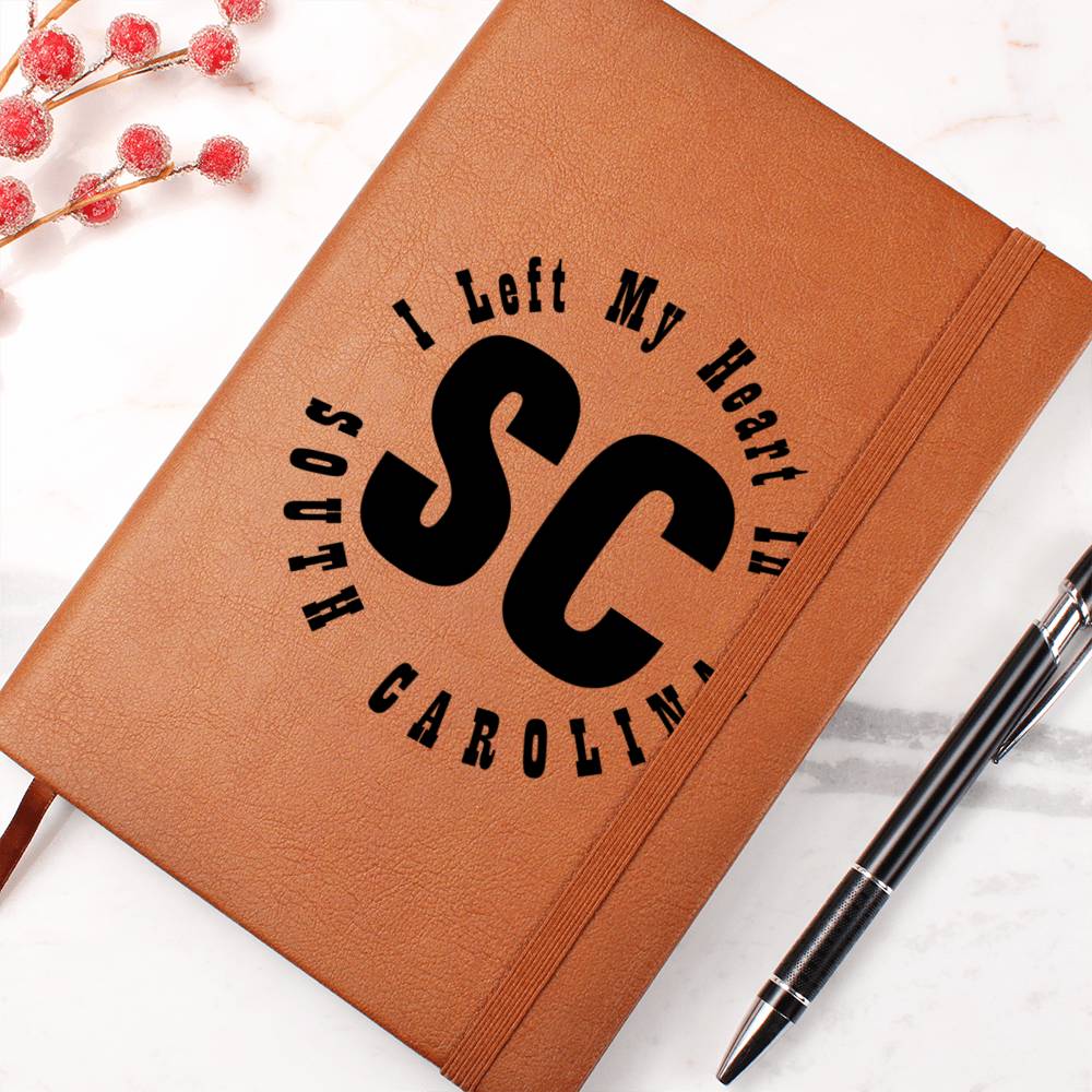 Heart In South Carolina v01 - Vegan Leather Journal