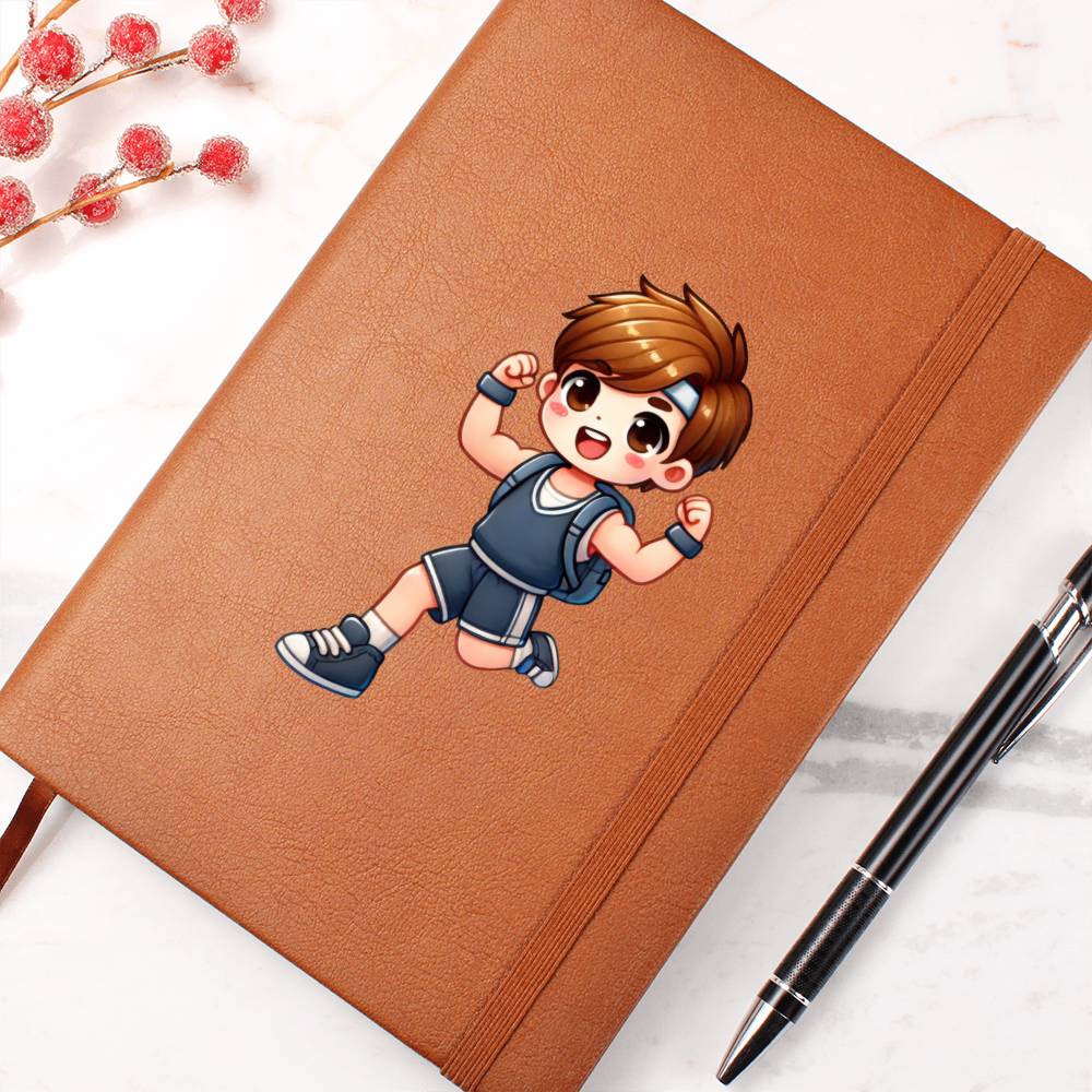 Cute Back to School Sticker 077 - Vegan Leather Journal