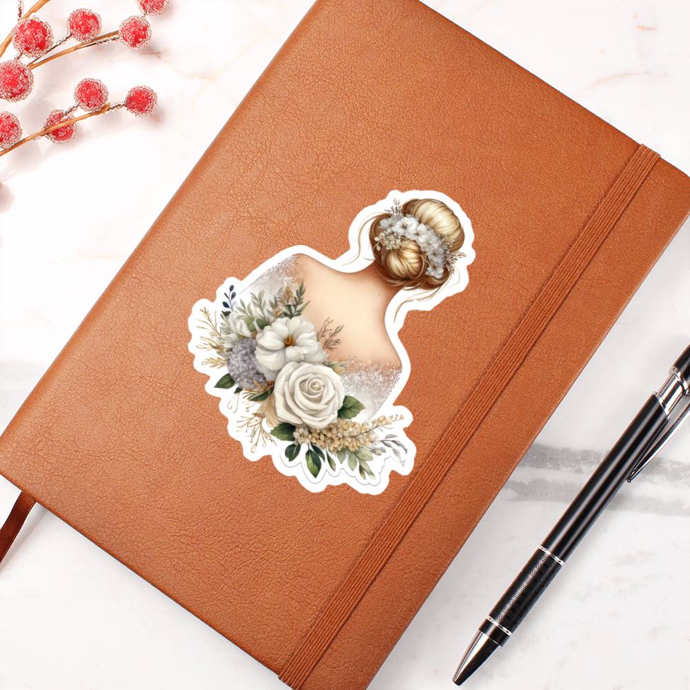 Luxury Wedding Decor Sticker 024 - Vegan Leather Journal