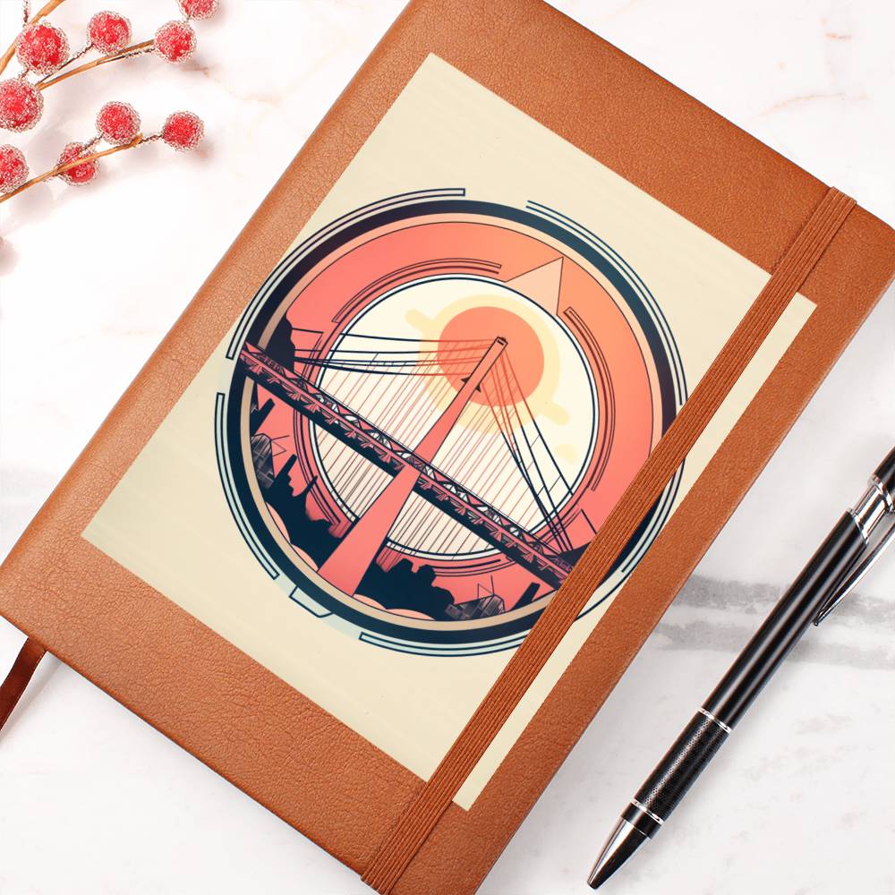Minimalist BOHO Art 028 - Vegan Leather Journal