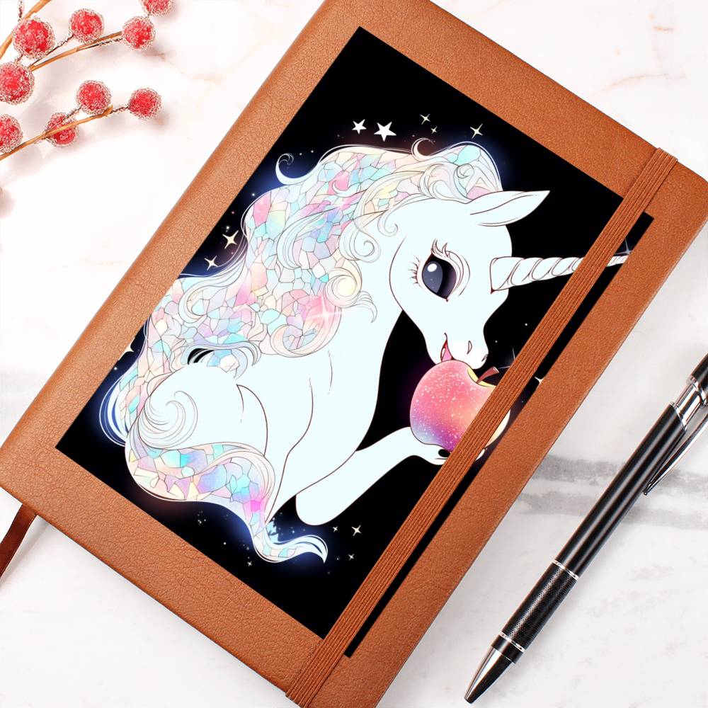 Cute Unicorn 011 - Vegan Leather Journal
