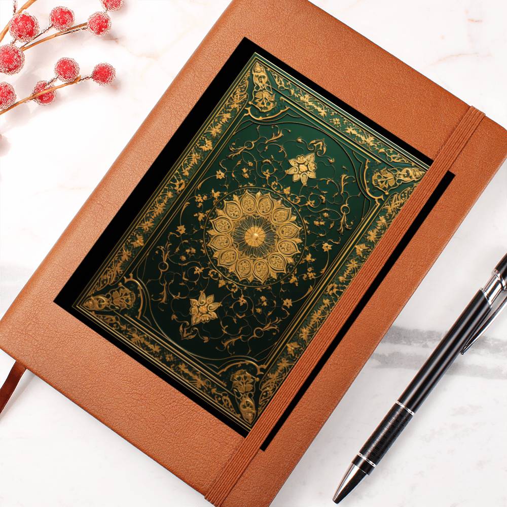 Ornate Gold Cover 096 - Vegan Leather Journal