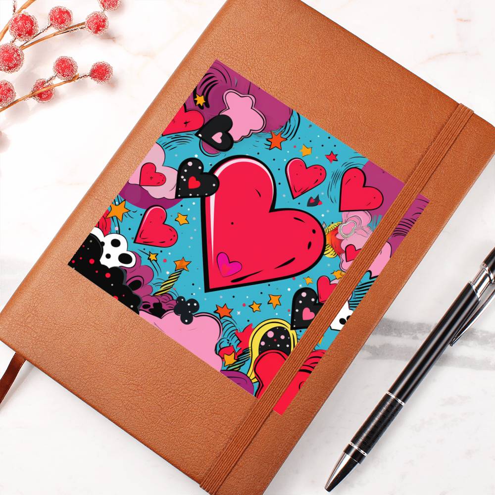 Valentine's Day Pop Art 17 - Vegan Leather Journal
