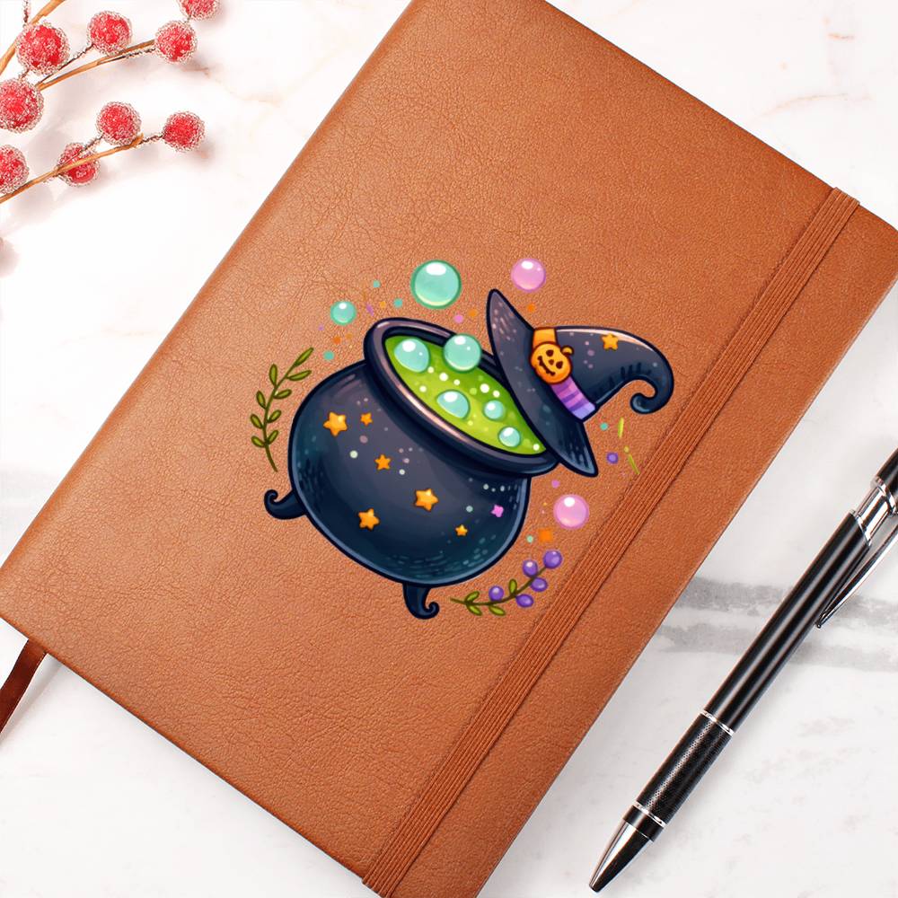 Cute Halloween Sticker 097 - Vegan Leather Journal