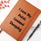 Love My Polish Lowland Sheepdog v4 - Vegan Leather Journal