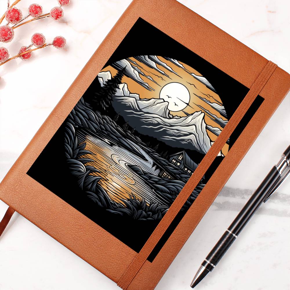 Minimalist BOHO Art 063 - Vegan Leather Journal