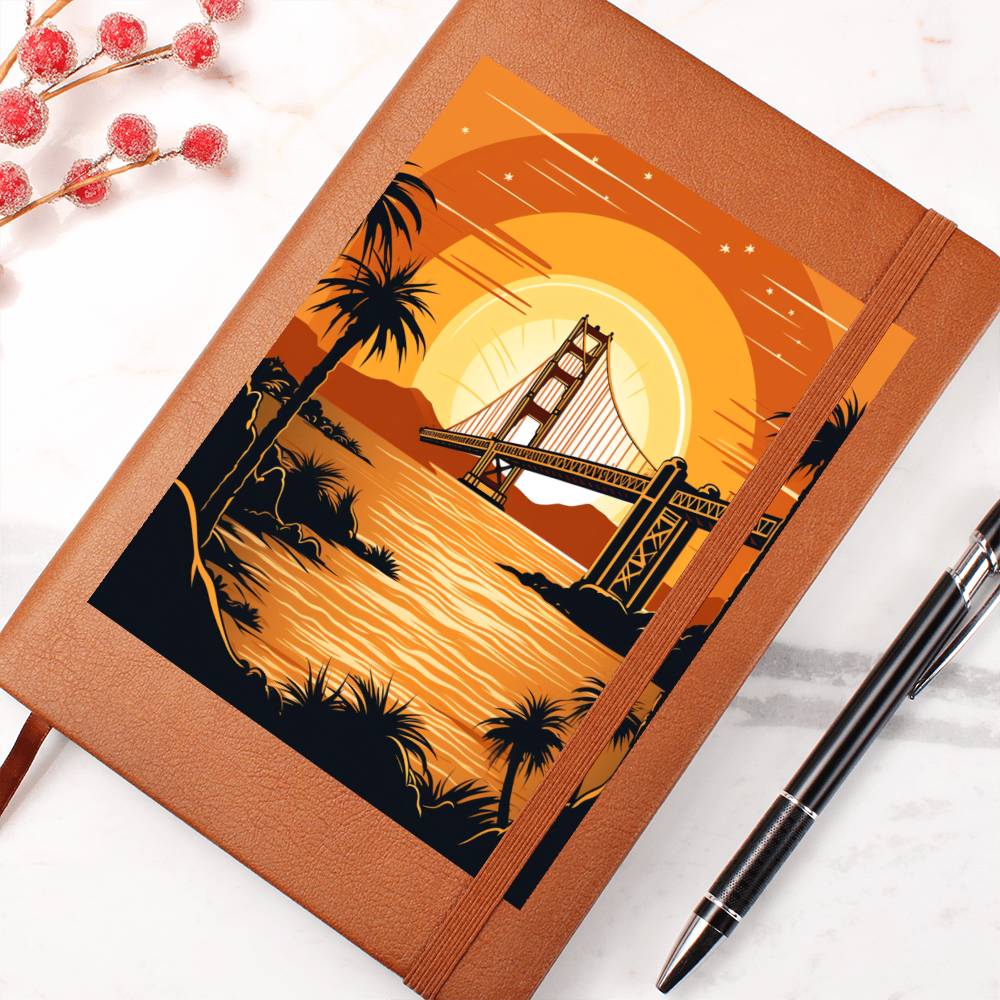Minimalist BOHO Art 137 - Vegan Leather Journal