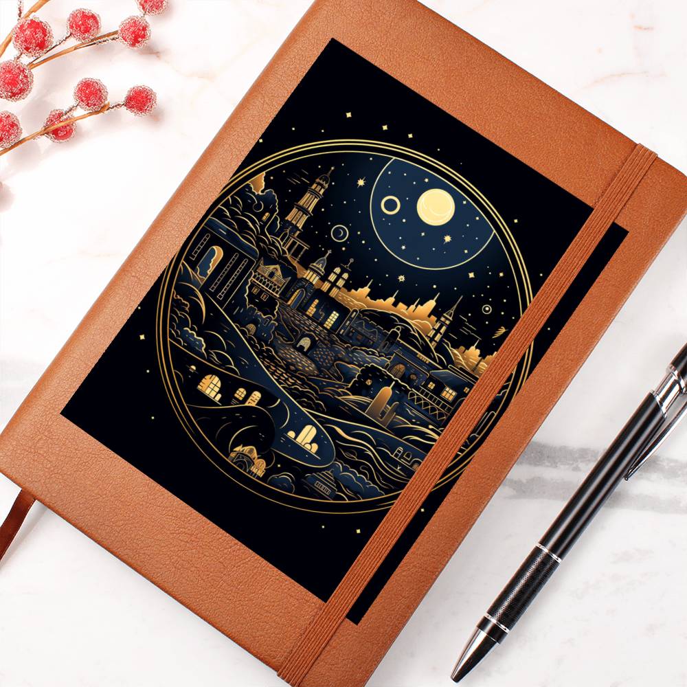 Minimalist BOHO Art 045 - Vegan Leather Journal