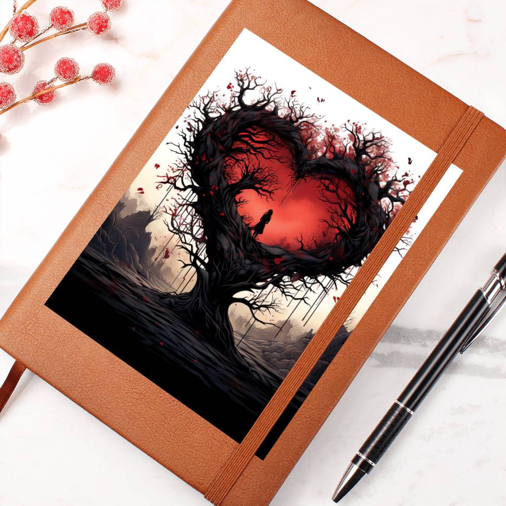Valentine's Day Art 186 - Vegan Leather Journal