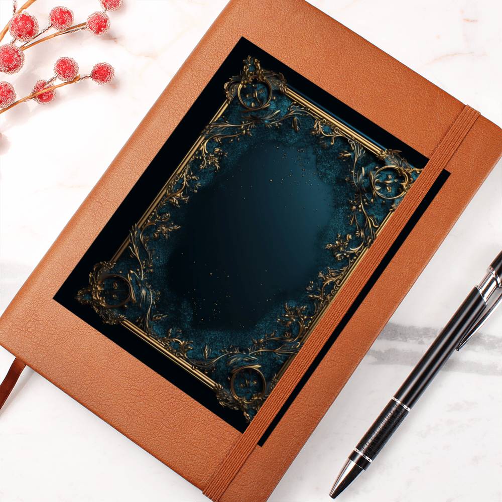 Ornate Gold Cover 114 - Vegan Leather Journal