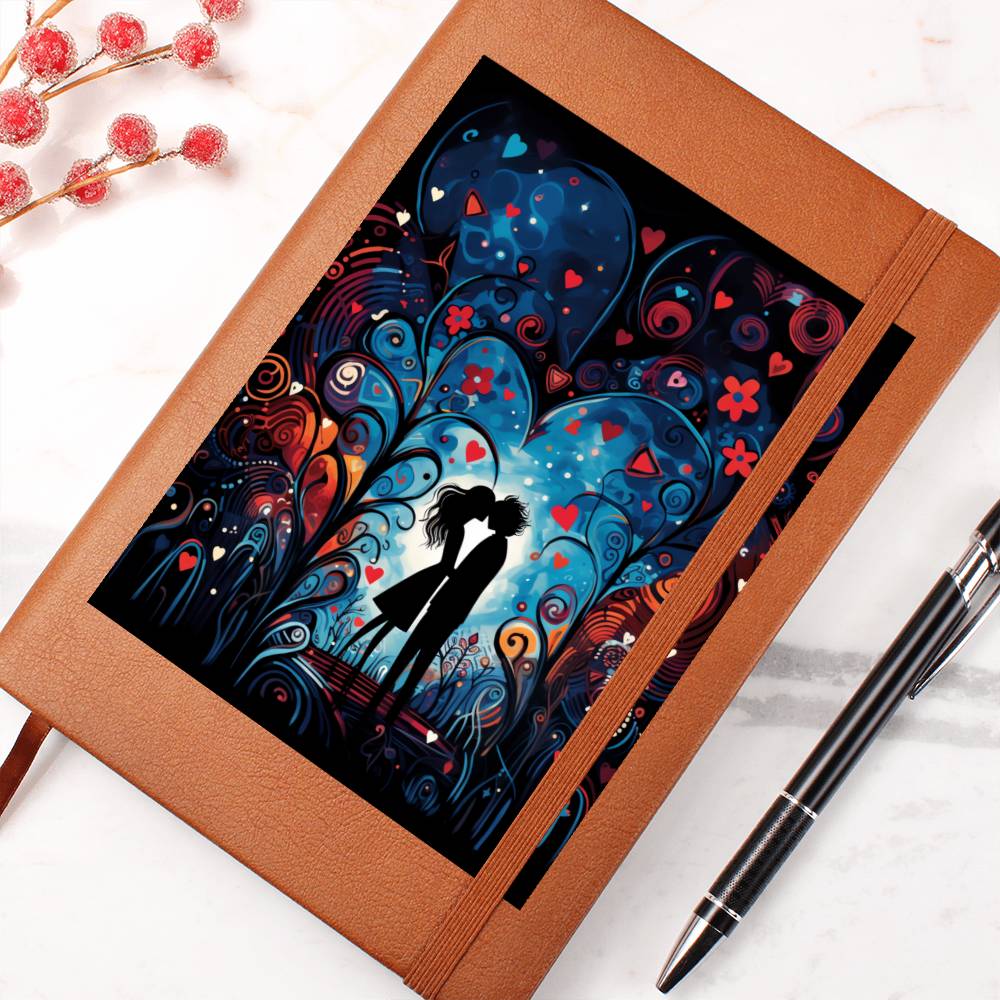 Valentine's Day Art 187 - Vegan Leather Journal