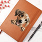 Sloughi Peeking - Vegan Leather Journal