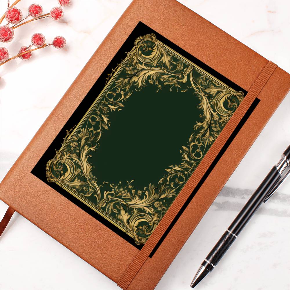 Ornate Gold Cover 116 - Vegan Leather Journal