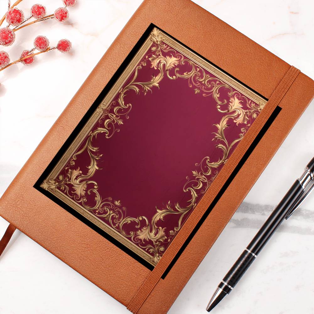 Ornate Gold Cover 085 - Vegan Leather Journal