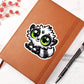 Cute Indri sticker 72 - Vegan Leather Journal