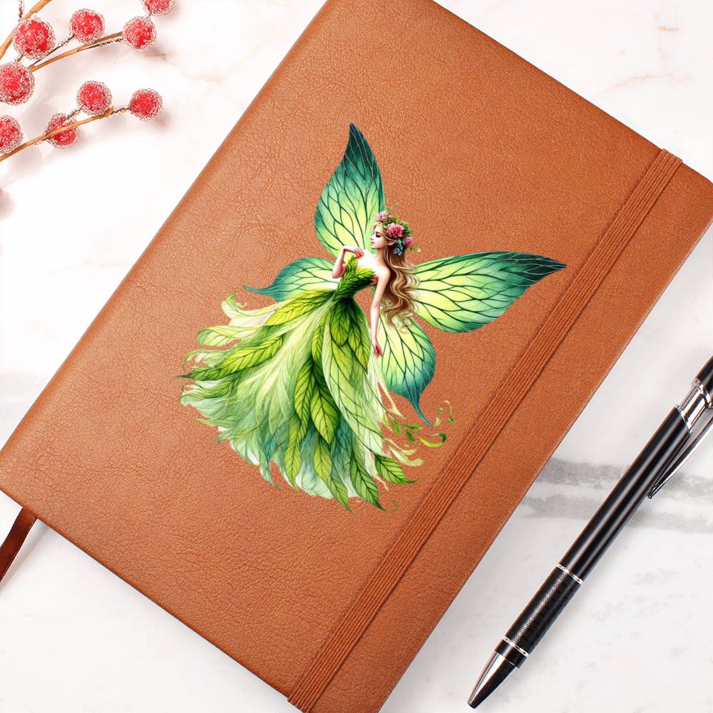 Magical Nature Forest Fairy 06 - Vegan Leather Journal
