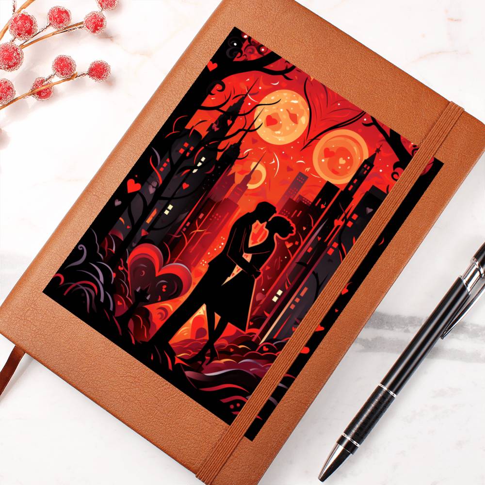 Valentine's Day Art 443 - Vegan Leather Journal