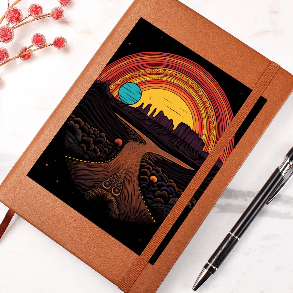 Minimalist BOHO Art 111 - Vegan Leather Journal