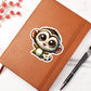 Cute Vervet monkey sticker 208 - Vegan Leather Journal