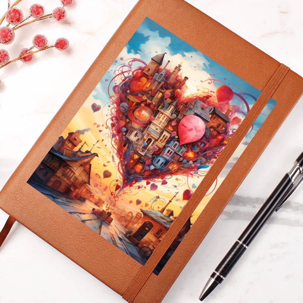 Valentine's Day Art 456 - Vegan Leather Journal