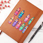 Cute Back to School Sticker 102 - Vegan Leather Journal