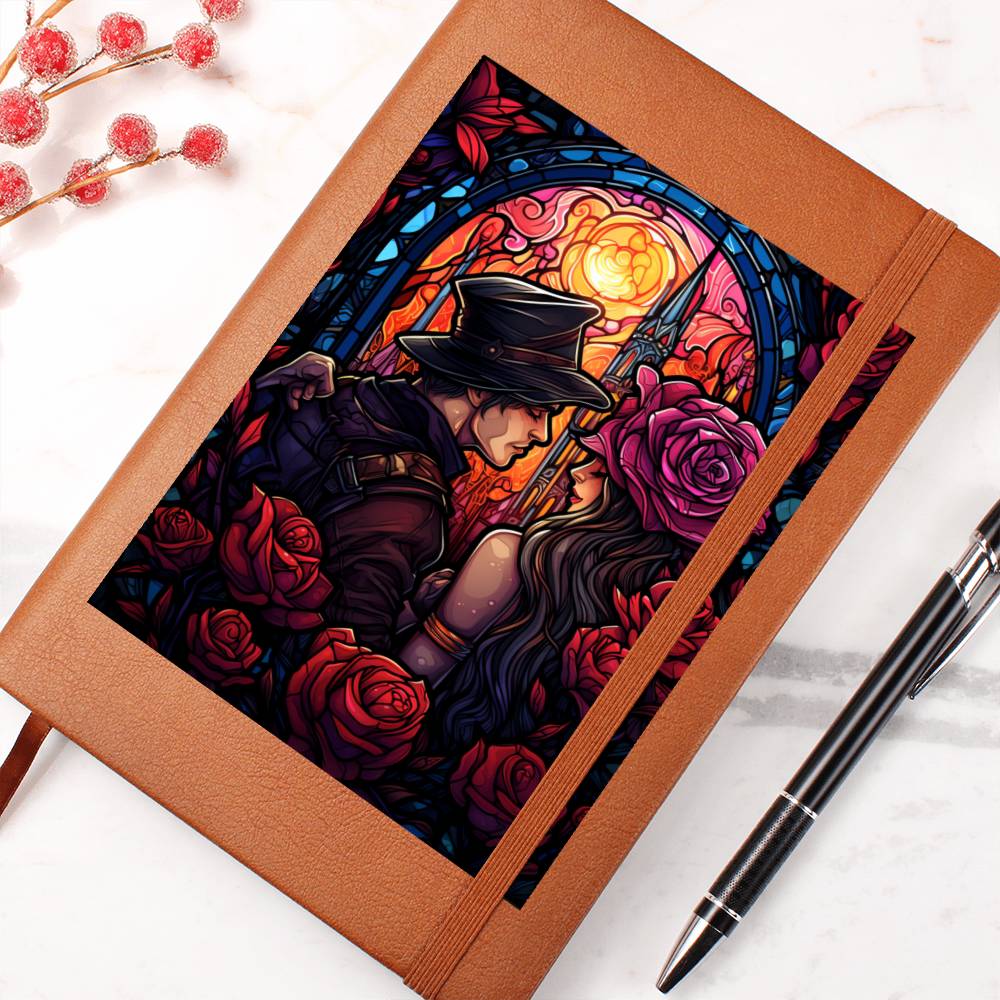Valentine's Day Art 077 - Vegan Leather Journal