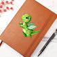 Colorful Baby Dinosaur 082 - Vegan Leather Journal