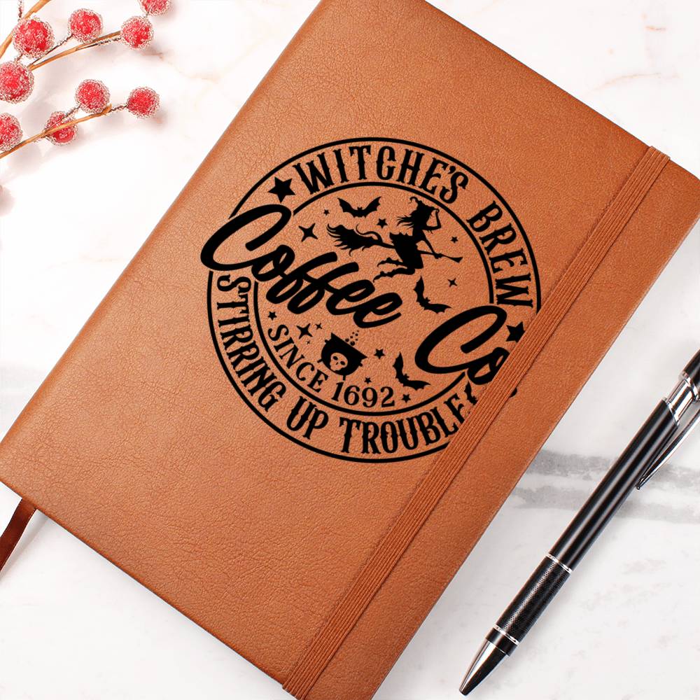 Vintage Halloween Signs 29 - Vegan Leather Journal