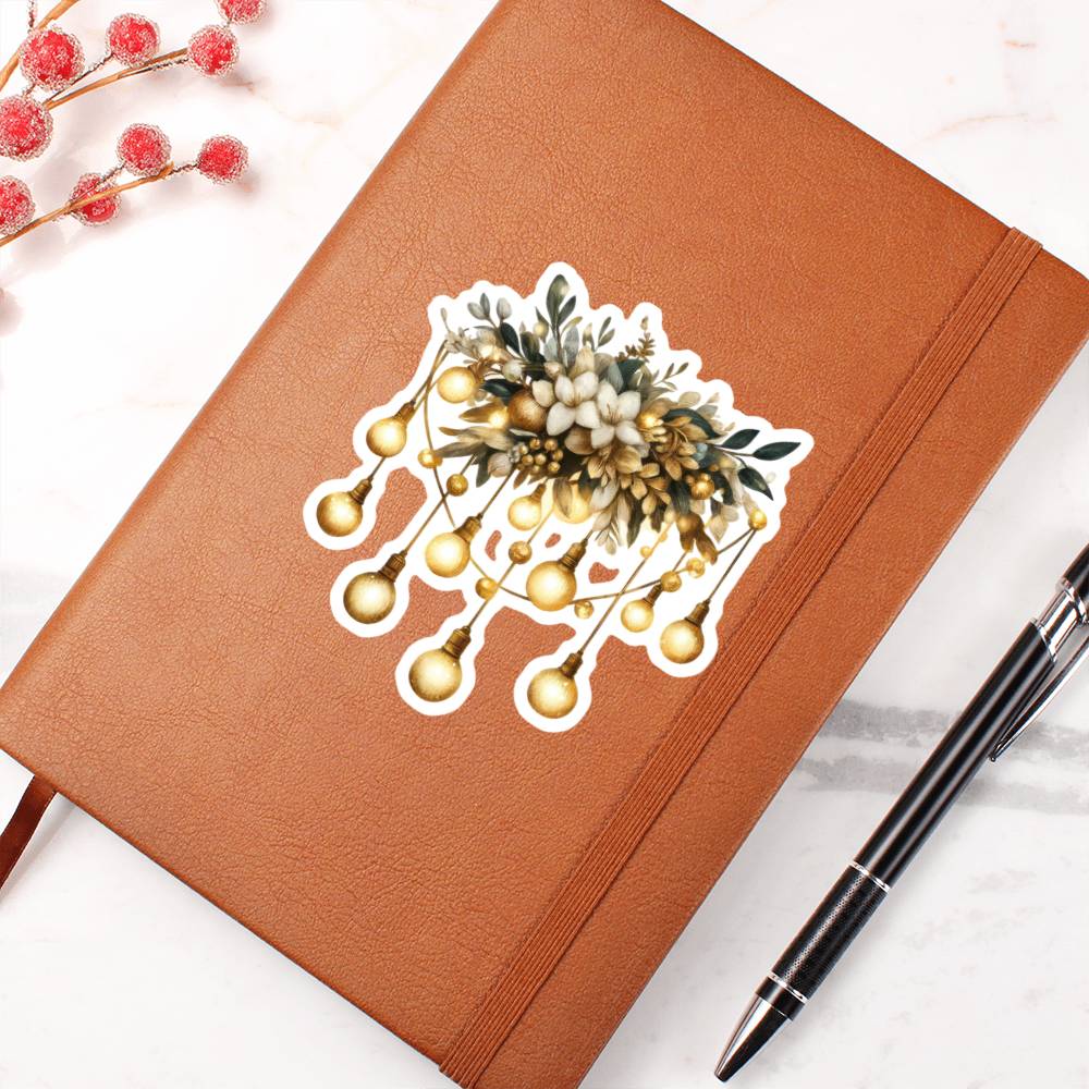 Luxury Wedding Decor Sticker 037 - Vegan Leather Journal