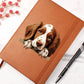 Welsh Springer Spaniel Peeking - Vegan Leather Journal