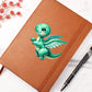 Colorful Baby Dinosaur 015 - Vegan Leather Journal