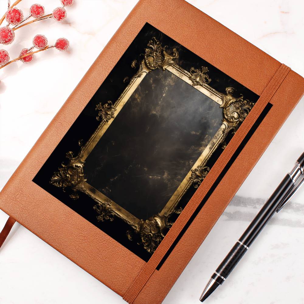 Ornate Gold Cover 027 - Vegan Leather Journal