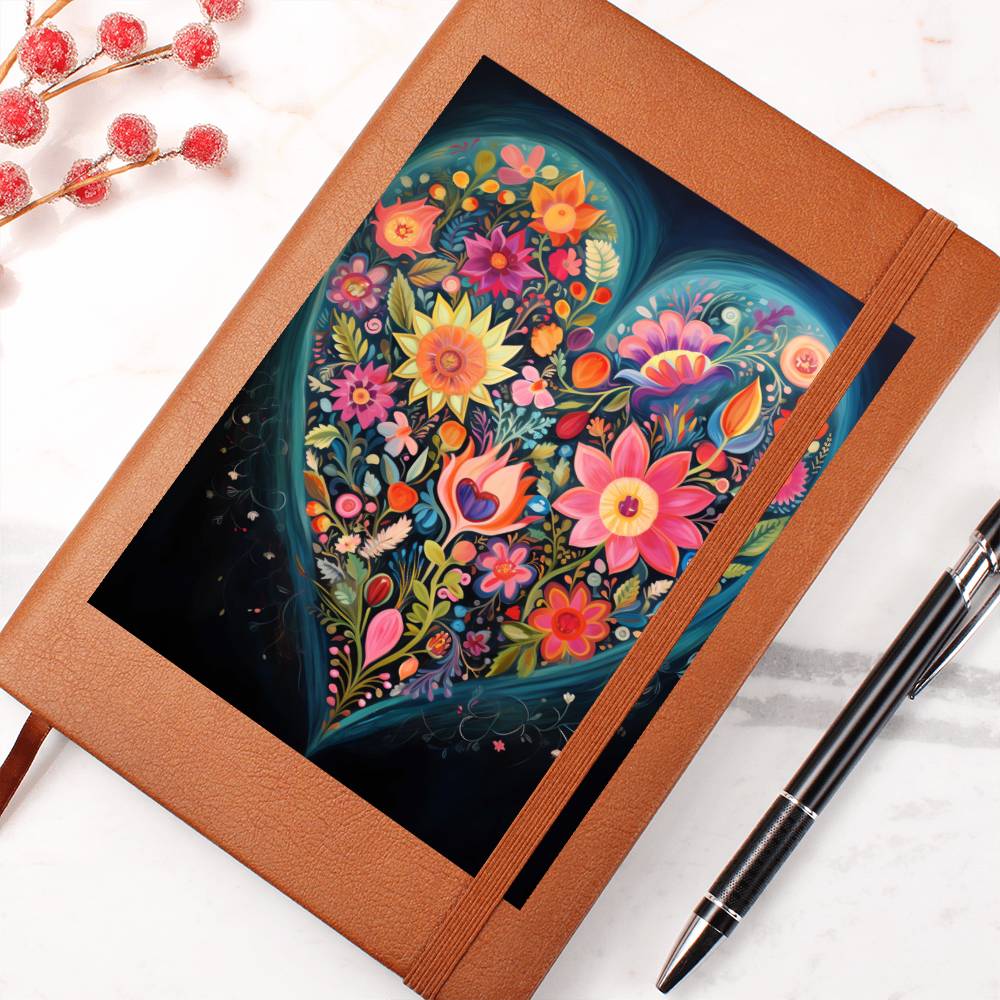 Valentine's Day Art 389 - Vegan Leather Journal