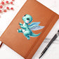 Colorful Baby Dinosaur 026 - Vegan Leather Journal
