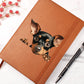 Manchester Terrier Peeking - Vegan Leather Journal