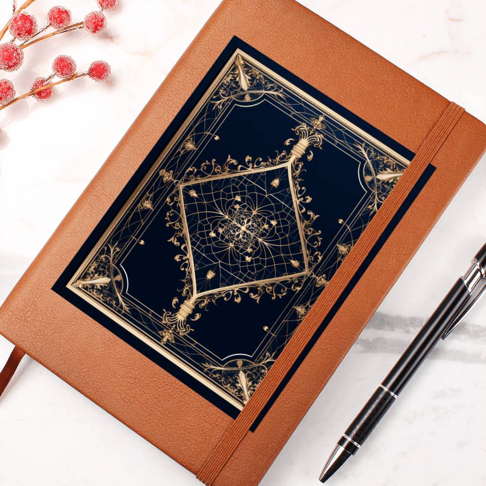 Ornate Gold Cover 099 - Vegan Leather Journal
