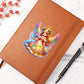 Cute Christmas Angel 005 - Vegan Leather Journal
