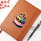 Cute Halloween Sticker 110 - Vegan Leather Journal