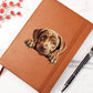 Labrador Retriever Peeking - Vegan Leather Journal