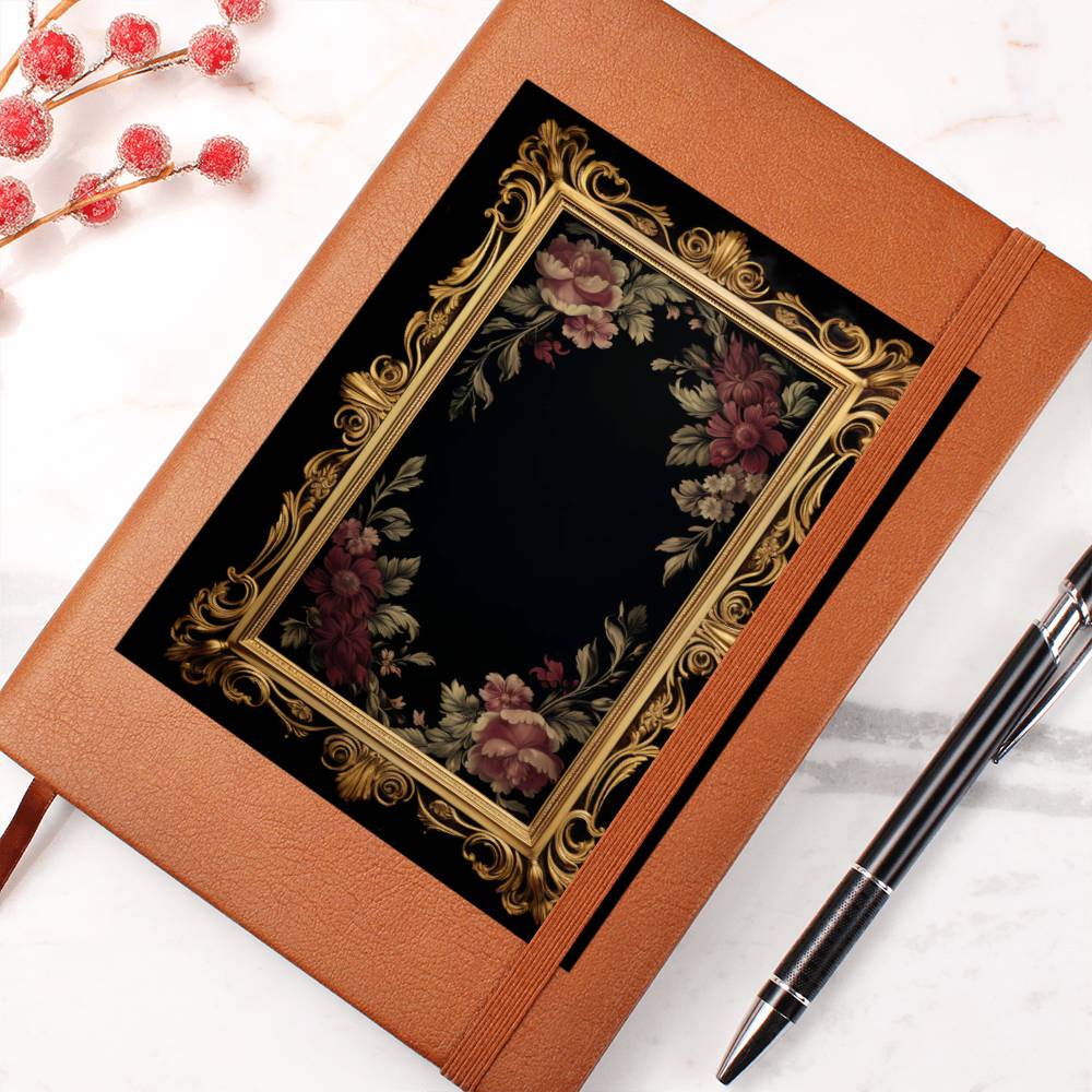 Ornate Gold Cover 004 - Vegan Leather Journal