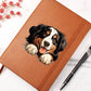 Bernese Mountain Dog Peeking - Vegan Leather Journal