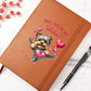 Valentine's Day Dog And Zipper 040 Will You Be My Valentine - Vegan Leather Journal