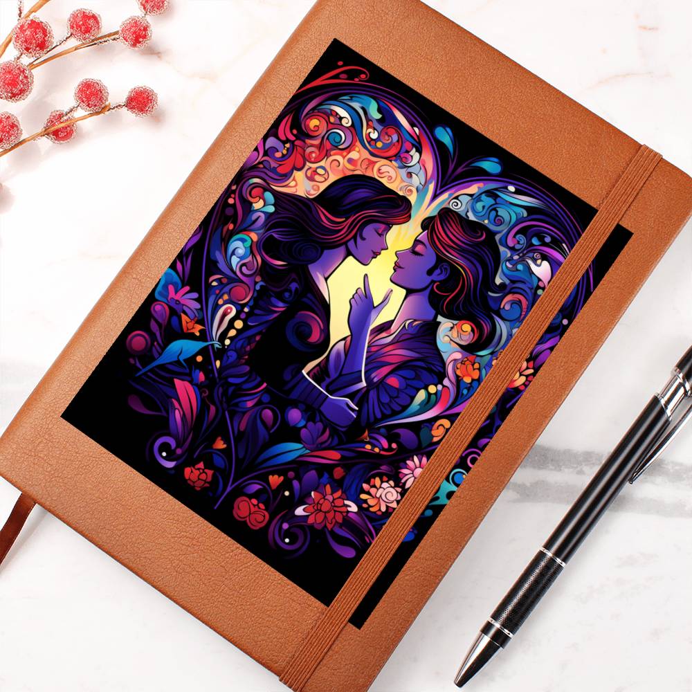 Valentine's Day Art 285 - Vegan Leather Journal