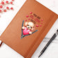Valentine's Day Dog And Zipper 048 You Are Dog-Gone Cute! - Vegan Leather Journal