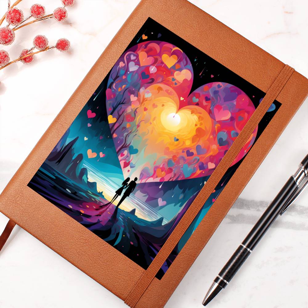 Valentine's Day Art 150 - Vegan Leather Journal